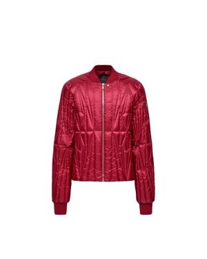 Moncler Moncler Geocamo Flight Down Bomber Jacket - Red