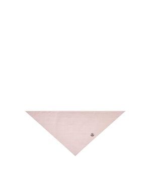 Moncler Moncler Padded Cotton Blend Vichy Scarf - Pink
