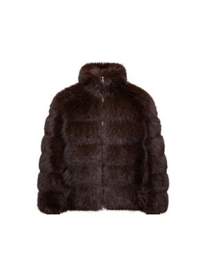 Moncler Moncler Awge Maya Short Down Jacket - Brown