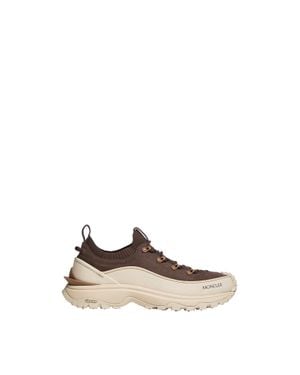 Moncler Moncler Trailgrip Lite3 Nubuck & Suede Trainers - Natural