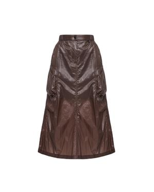 Moncler Moncler Cargo Midi Skirt - Brown
