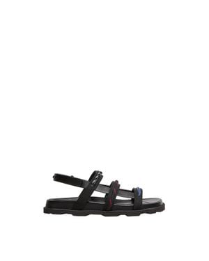 Moncler Moncler Vera Isla Leather Sandals - Black
