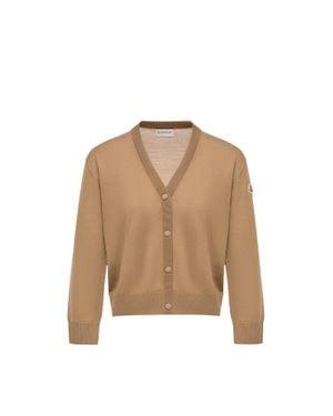 Moncler Moncler Cardigan En Laine, Femme, Taille - Neutre