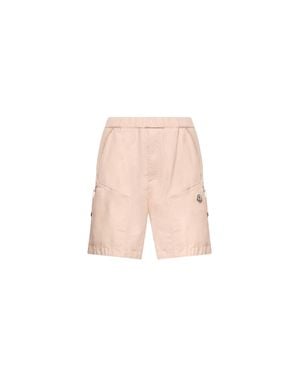 Moncler Moncler Cotton Poplin Bermuda Shorts - Pink