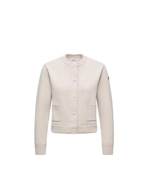 Moncler Padded Wool Cardigan - White