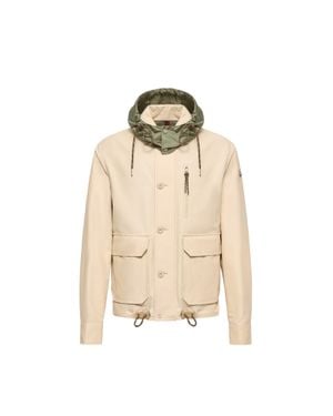 Moncler Moncler Montmirail Twill Shirt Jacket - Natural