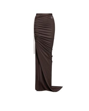 Moncler Moncler Falda Ajustable De Algodón, Mujer, Talla - Marrón