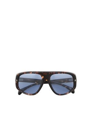 Moncler Moncler Auron Piloten-Sonnenbrille, Größe - Blau