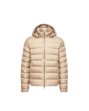 Moncler Moncler Arneb Hooded Short Down Jacket - Natural