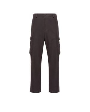 Moncler Moncler Cotton Blend Pants - Gray