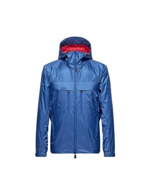 Moncler Moncler Thurn Windstopper Hooded Short Down Jacket - Blue