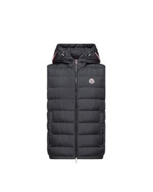Moncler Moncler Marseillan Hooded Down Gilet - Black
