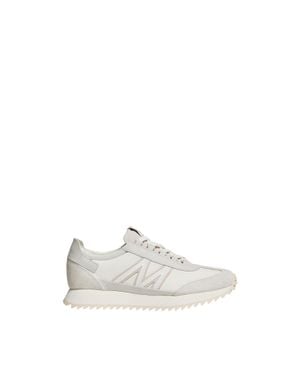 Moncler Moncler Pacey2 Suede & Nubuck Trainers - White