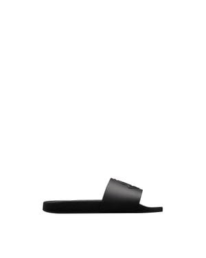 Moncler Moncler Basile Rubber Slides - Black