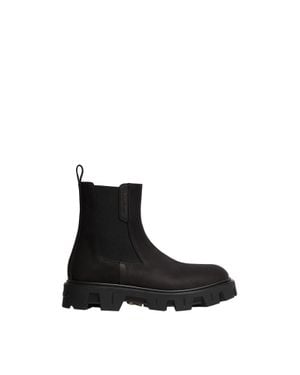 Moncler Moncler Botas De Nobuk Peak City Chelsea, Hombre, Talla - Negro