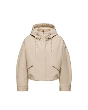 Moncler Eucalyptus Hooded Short Jacket - Natural