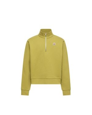 Moncler Moncler Sudadera De Algodón Con Logotipo Y Cremallera, Hombre, Talla - Amarillo