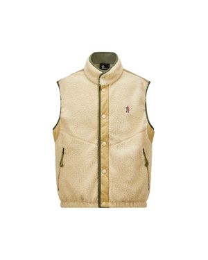 Moncler Wattierte Teddy-Weste, Herren, Größe - Natur