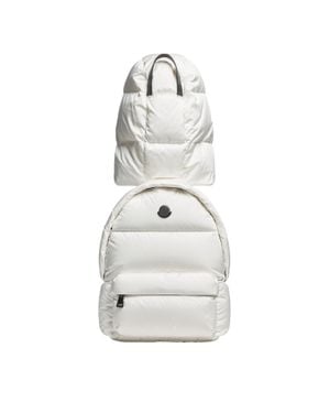 Moncler Caradoc Water-Repellent Backpack - White