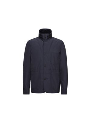 Moncler Brieuc Short Down Jacket - Blue