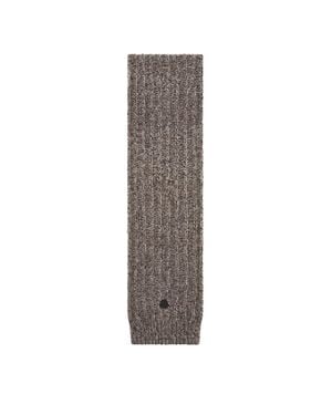 Moncler Moncler Bufanda De Punto Bouclé De Mezcla De Lana, Hombre, Talla - Marrón