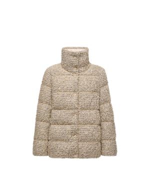 Moncler Piumino Corto Cochelle - Neutro