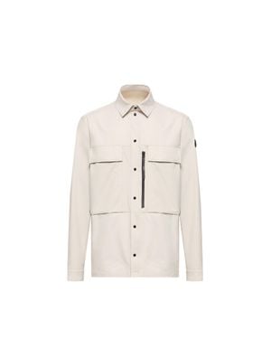 Moncler Moncler Zip-Up Shirt Jacket - Natural