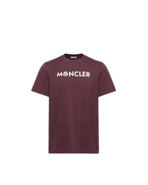 Moncler Moncler Logo Cotton T-Shirt - Purple