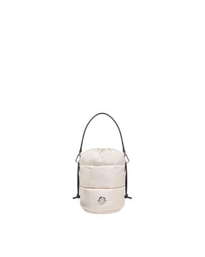 Moncler Moncler Caradoc Water-Repellent Bucket Bag - White
