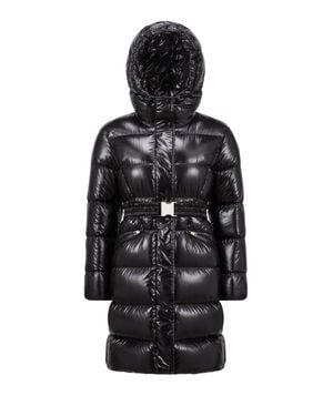 Moncler Bellevue Long Down Jacket - Black