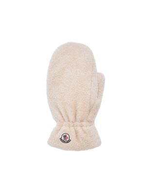 Moncler Moncler Teddy Mittens - White