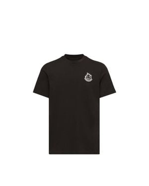 Moncler Moncler Logo Cotton T-Shirt - Black