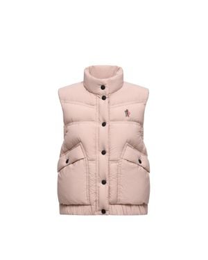 Moncler Doudoune Sans Manches Baise - Rose