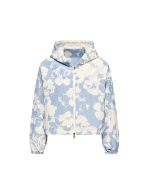 Moncler Moncler Noisetier Chiné Hooded Jacket - Blue