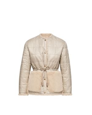 Moncler Moncler Tipule Reversible Short Down Jacket - Natural