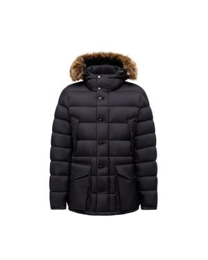 Moncler Moncler Clunye Hooded Mid-Length Down Jacket - Black