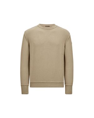 Moncler Textured Cotton Jumper - Natural