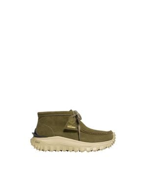 Moncler Moncler + Clarks Originals Trailgrip Wallabee Gtx Suede Boots - Green