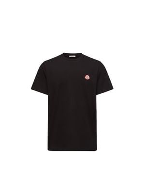 Moncler Moncler Logo Cotton Jersey T-Shirt - Black