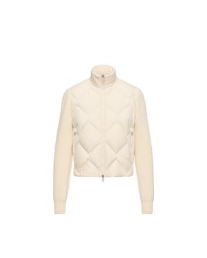 Moncler Moncler Cárdigan De Lana Y Cachemira Acolchado, Mujer, Talla - Neutro