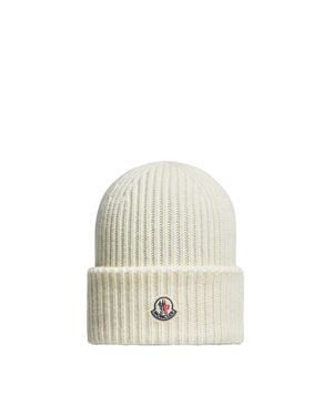 Moncler Moncler Wool & Cashmere Beanie - White