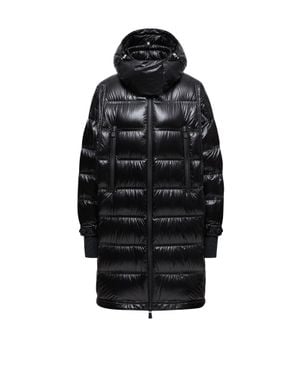 Moncler Moncler Rochelairs Hooded Long Down Jacket - Black