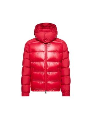 Moncler Piumino Corto Maya Con Cappuccio, Uomo, Taglia - Rosso