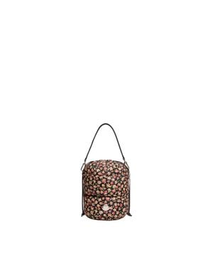 Moncler Borsa A Secchiello Caradoc Con Motivo Floreale, Donna, Taglia - Nero