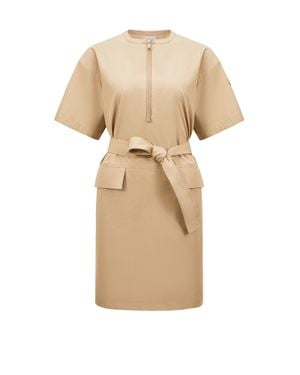 Moncler Belted Mini Dress - Natural