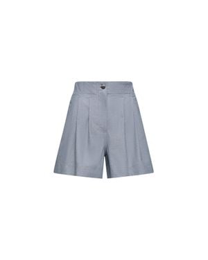Moncler Moncler Chambray Shorts - Blue