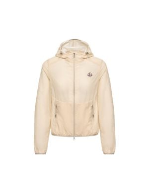 Moncler Moncler Edasic Seersucker Hooded Jacket - Natural