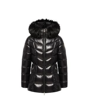 Moncler Moncler Doudoune Courte À Capuche Fulmar, Femme, Taille - Noir