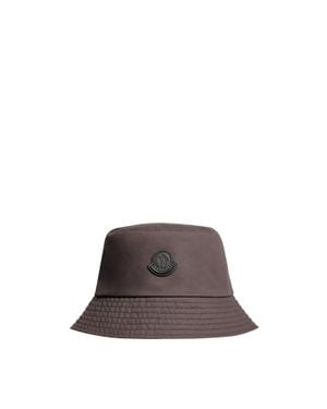 Moncler Cappello Bucket Reversibile, Uomo, Taglia - Marrone