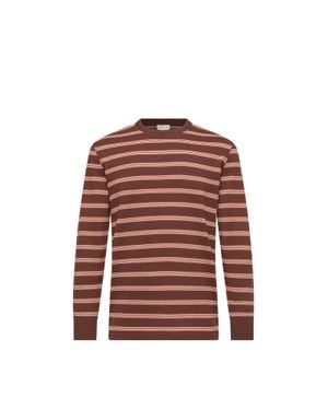 Moncler Moncler Striped Cotton Sweatshirt - Red